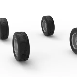 Wheel Set of Mod Lite Race car Scale 1:25 - Model thumbnail 8