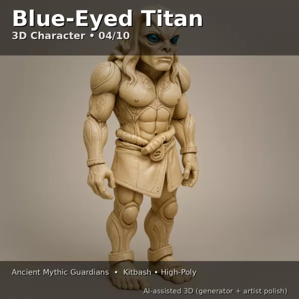 Ancient Mythic Guardians – 10x High-Poly Character Pack - Model preview 8