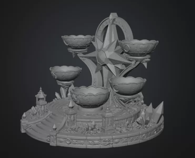 Astral Constellation Offering Sanctuary STL File for 3D Print - Model preview 15