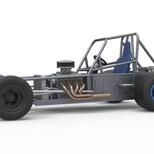 Vintage Dirt Modified stock car Base Version 5 Scale 1:25 - Model thumbnail 2