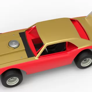 Vintage Semi-Late Model Stock Car Scale 1:25 - Model thumbnail 4