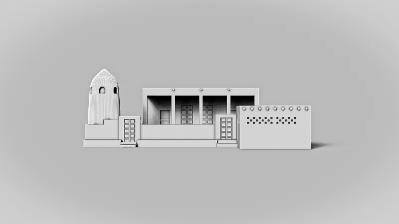 Al Za'abi Mosque #RoZ - Model preview 7