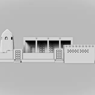 Al Za'abi Mosque #RoZ - Model thumbnail 7