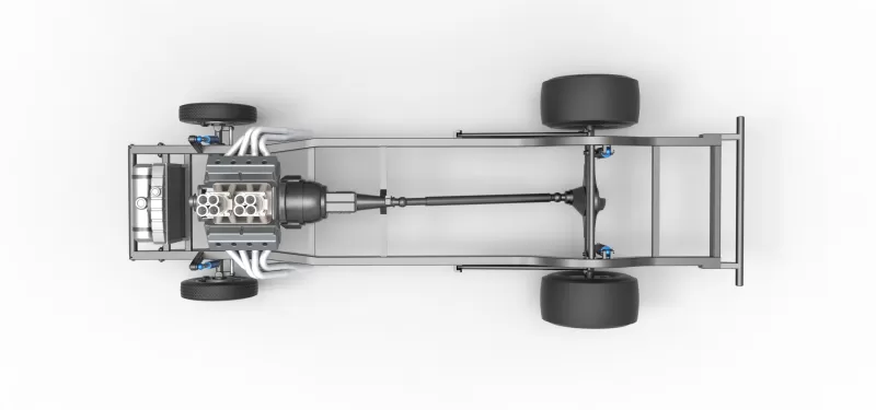 Chassis of Gasser Version 2 Scale 1:25 - Model preview 10