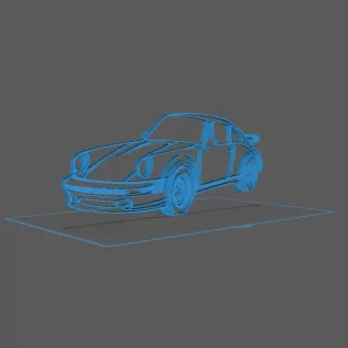 Porsche - 930 Turbo Wall Art - Model thumbnail 1