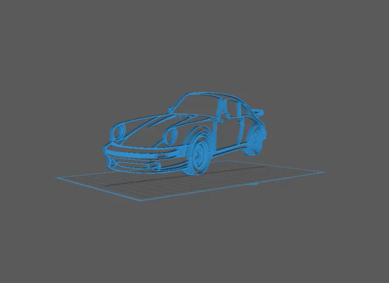 Porsche - 930 Turbo Wall Art - Model preview 1