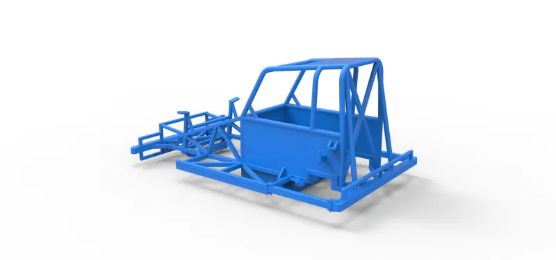 Frame of New Zealand Ministock car Version 2 Scale 1:25 - Model preview 9