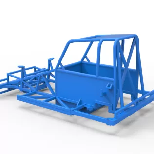 Frame of New Zealand Ministock car Version 2 Scale 1:25 - Model thumbnail 9