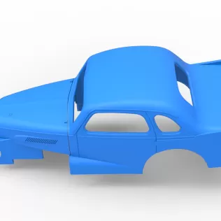 Shell of Vintage Dirt Modified stock car Scale 1:25 - Model thumbnail 8