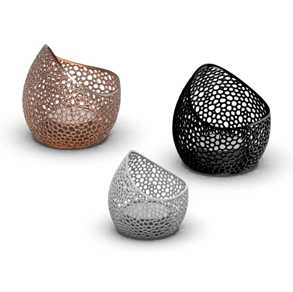 Candle Holder Tealight, Voronoi Diagram Style, 3D Home Decor - Model preview 1