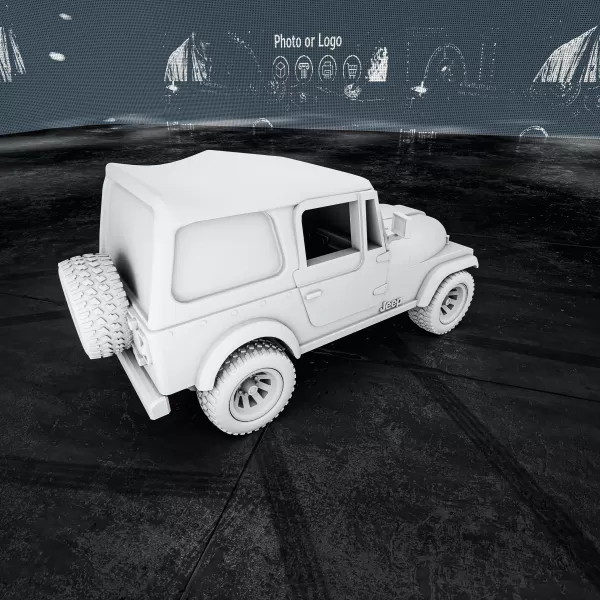 Jeep CJ7 – 3D Printable Model - Model preview 3
