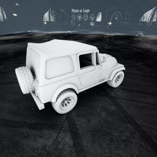 Jeep CJ7 – 3D Printable Model - Model thumbnail 3