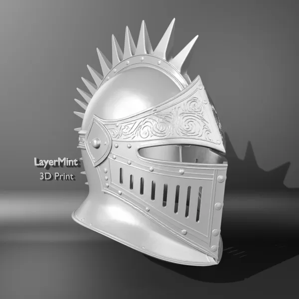 Medieval Knight Helmet - Model preview 2