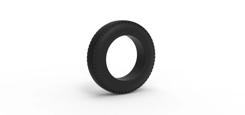 Front tire of Vintage Champ car Version 1 Scale 1:25 - Model preview 1