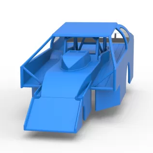 Shell of Northeast Dirt Modified stock car Version 2 Scale 1:25 - Model thumbnail 4