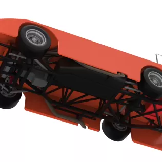 Vintage Asphalt Outlaw Super late model 1:25 - Model thumbnail 3