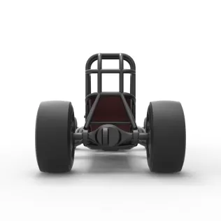Vintage Front engine dragster Base Version 4 Scale 1:25 - Model thumbnail 16