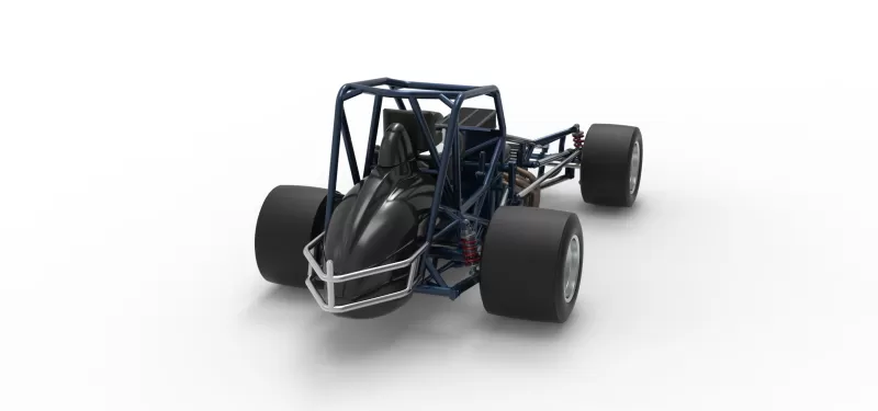 Sprint car Base Version 2 Scale 1:25 - Model preview 18