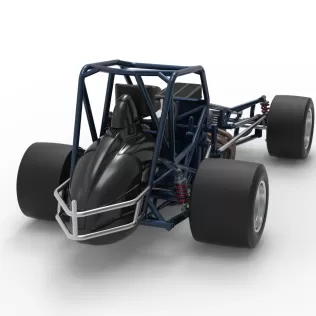 Sprint car Base Version 2 Scale 1:25 - Model thumbnail 18