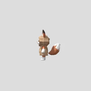 Cardboard Fox - Model thumbnail 2