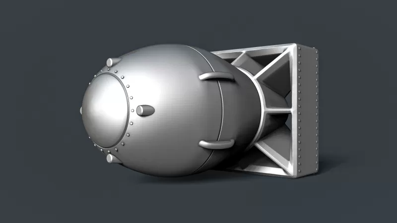 Fat Man Atomic Bomb #RoZ - Model preview 5