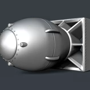 Fat Man Atomic Bomb #RoZ - Model thumbnail 5