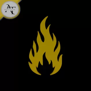 Simple Flame Symbol - 2D Art
