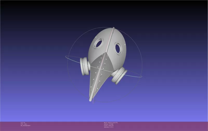 Chainsaw Man Violence Fiend Mask - Model preview 2