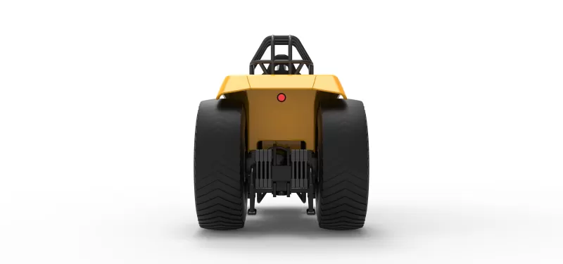 Fun short Pro Stock Pulling Tractor Version 5 Scale 1:25 - Model preview 12