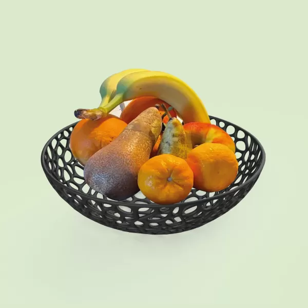 Voronoi Decorative Bowl, Fruit Bowl, Orchid Bowl Pot Planter - Model preview 1