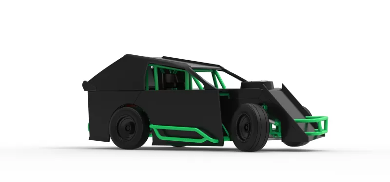 Mod Lite Race car while turning Scale 1:25 - Model preview 25