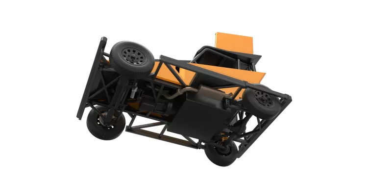 New Zealand Ministock car Version 2 Scale 1:25 - Model preview 3