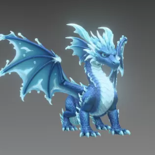🌊 Frostwave Water Dragon STL File for 3D Print - Model thumbnail 10