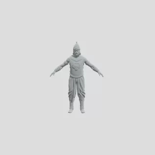 Bronze Tiger Warrior - Model thumbnail 2
