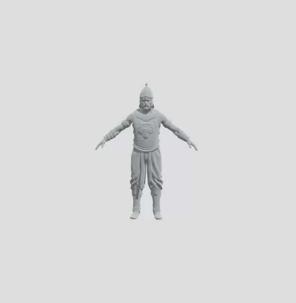 Bronze Tiger Warrior - Model preview 2
