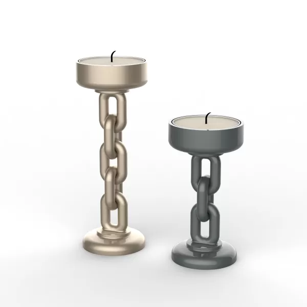 Chain Candle Holder Tealight, 2 Size Set, Chain Candlestick - Model preview 4