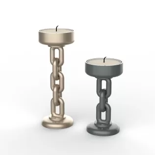 Chain Candle Holder Tealight, 2 Size Set, Chain Candlestick - Model thumbnail 4