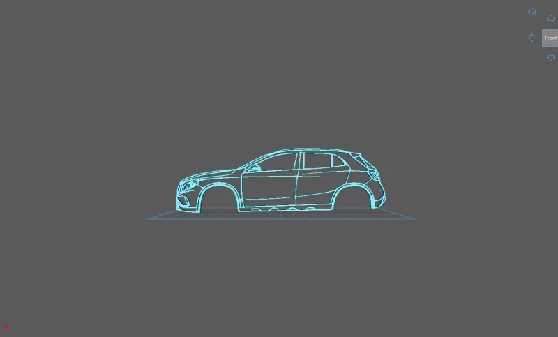 Mercedes - AMG GLA 45 X156 Wall Art - Model preview 1