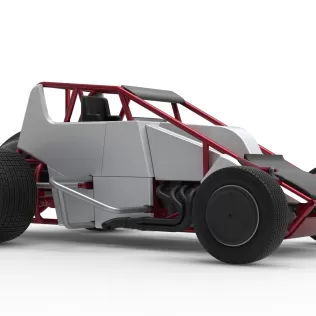 Dirt Silver Crown Car Scale 1:25 - Model thumbnail 25