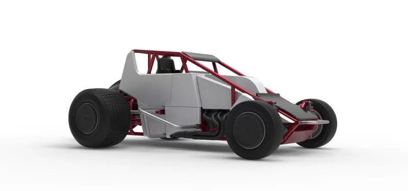 Dirt Silver Crown Car Scale 1:25 - Model preview 25