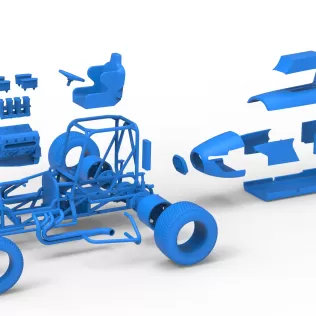 Dirt Silver Crown Champ car Version 2 Scale 1:25 - Model thumbnail 28