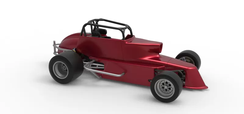 Pavement Silver Crown Car Version 2 Scale 1:25 - Model preview 24