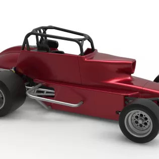 Pavement Silver Crown Car Version 2 Scale 1:25 - Model thumbnail 24