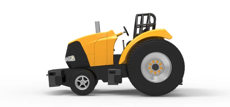 Fun short Pro Stock Pulling Tractor Version 5 Scale 1:25 - Model preview 7