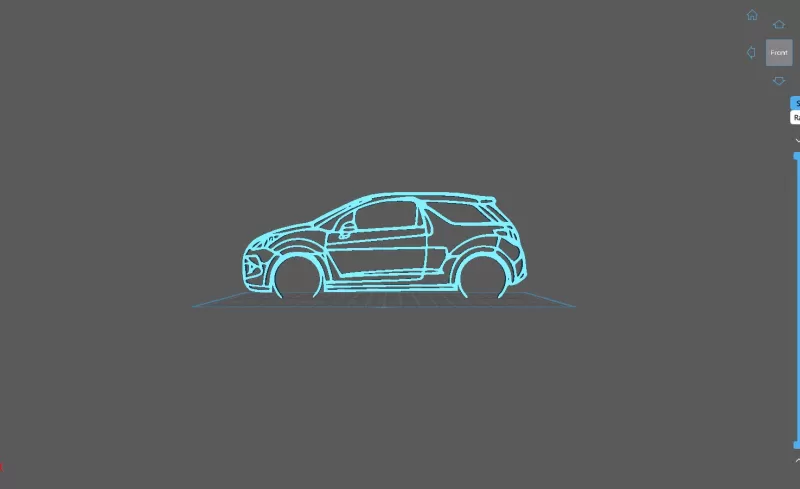 Citroën - DS3 Racing Wall Art - Model preview 2