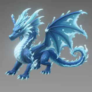 🌊 Frostwave Water Dragon STL File for 3D Print - Model thumbnail 6