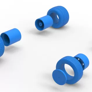 Wheel Set of Dirt Silver Crown Car Scale 1:25