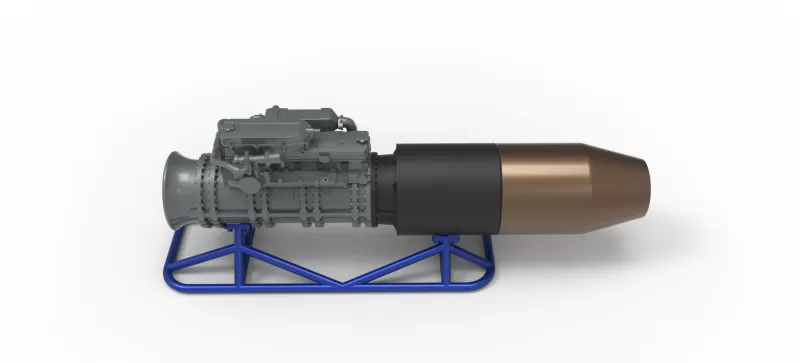 Jet engine on the frame Scale 1:25 - Model preview 7