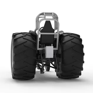 Vintage Pulling tractor Version 3 Scale 1:25 - Model thumbnail 15