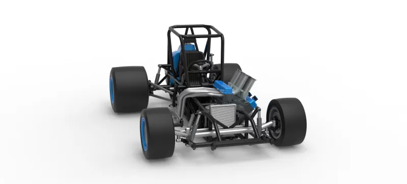 Vintage Pavement Sprint car Base Scale 1:25 - Model preview 26